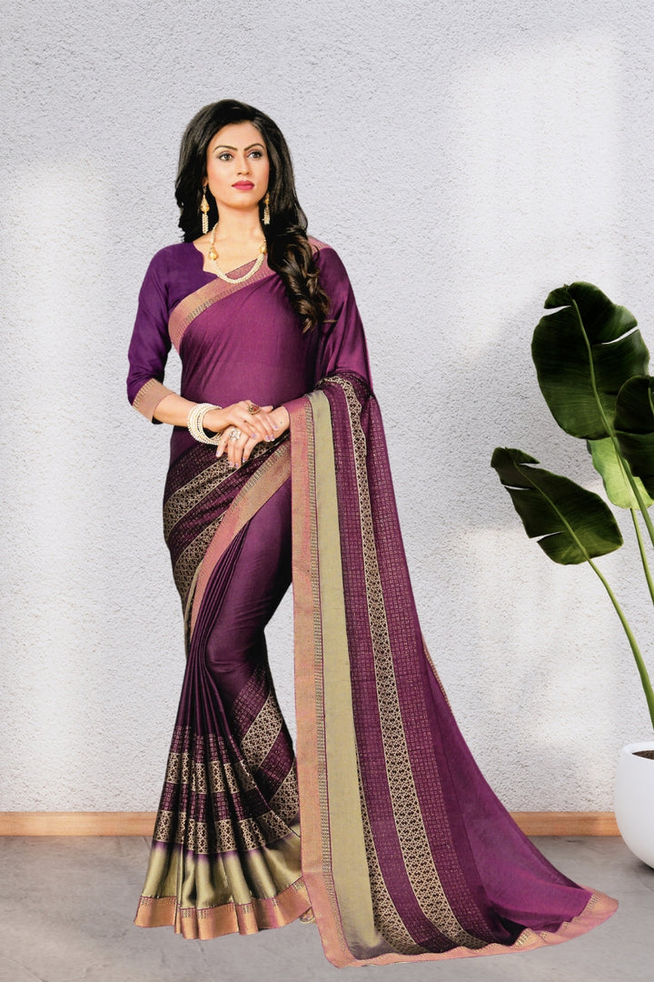 HERITAGE GEORGETTE SAREE FOR WOMEN, BEAUTIFUL DESIGNED COLORS, WITH BLOUSE, 8 BEAUTIFUL COLORS