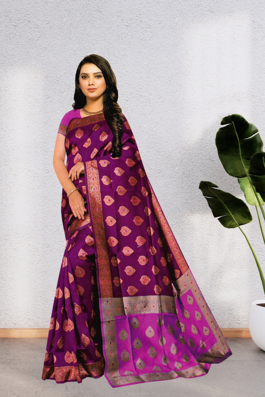 BEAUTIFUL PREMIUM VDX SUNSILK SAREE FOR WOMEN, BEAUTIFUL DESIGN, WITH BLOUSE, 8 BEAUTIFUL COLORS