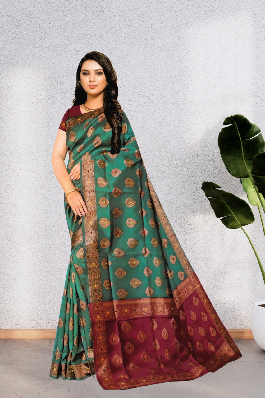 BEAUTIFUL PREMIUM VDX SUNSILK SAREE FOR WOMEN, BEAUTIFUL DESIGN, WITH BLOUSE, 8 BEAUTIFUL COLORS