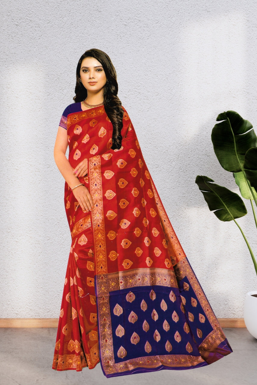 BEAUTIFUL PREMIUM VDX SUNSILK SAREE FOR WOMEN, BEAUTIFUL DESIGN, WITH BLOUSE, 8 BEAUTIFUL COLORS