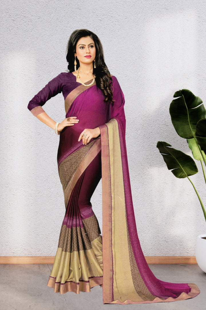 HERITAGE GEORGETTE SAREE FOR WOMEN, BEAUTIFUL DESIGNED COLORS, WITH BLOUSE, 8 BEAUTIFUL COLORS