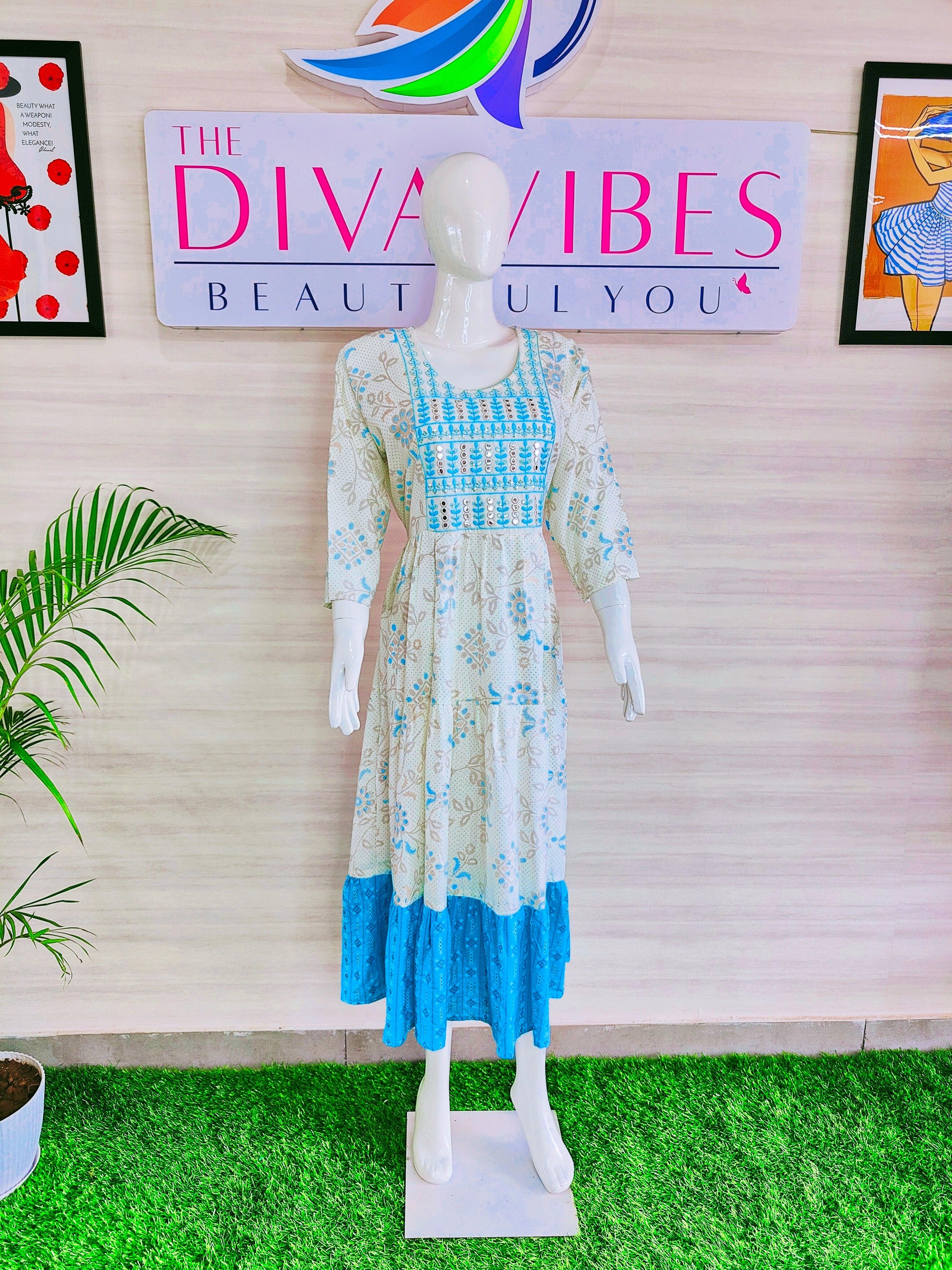 New cotton lusterous long kurti design