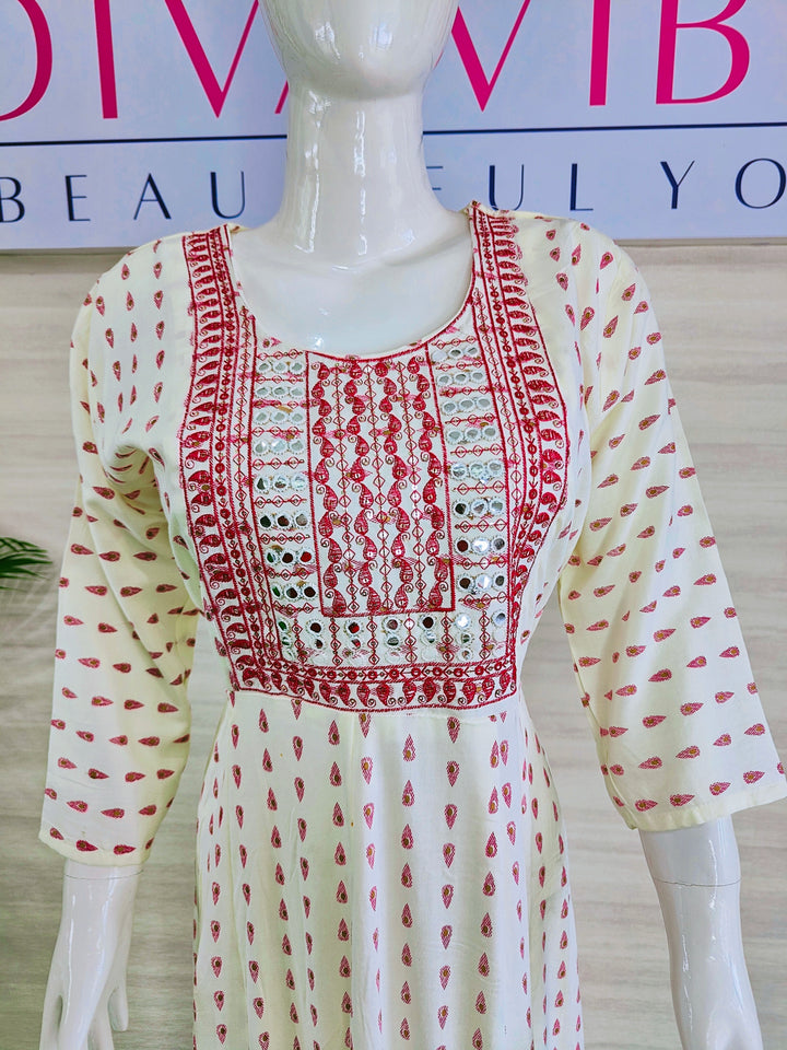 LONG FROCK STYLE WOMEN SUPER SOFT COTTON KURTIS